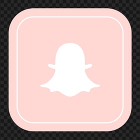 HD Snapchat Pink Square App Logo Icon PNG Image