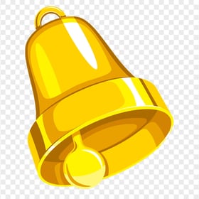 HD Cartoon Christmas Yellow Bell PNG