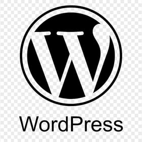 Transparent HD Wordpress WP Black Logo