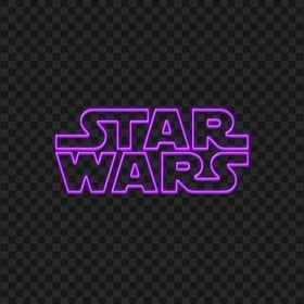 Neon Purple Logo Star Wars PNG