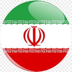 Iran Flag Round Circular Icon Image PNG
