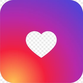 Instagram Square Icon Like Heart
