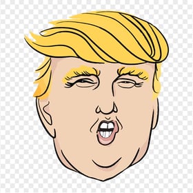 Donald Trump President Vector Clipart Drawing