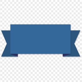 HD Blue Graphic Ribbon Banner Transparent PNG