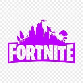 HD Purple Fortnite Logo Silhouette PNG