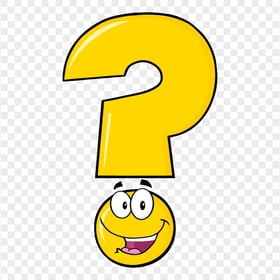 Question Mark Yellow Cartoon Character PNG