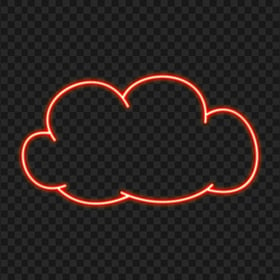PNG Clipart Red Neon Cloud Icon