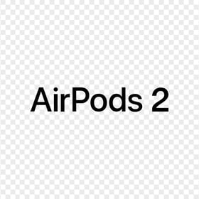 Apple Black Airpods 2 Gen Logo