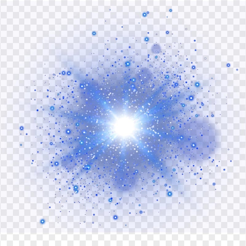 Blue Space Splash Effect Light Clipart Bright