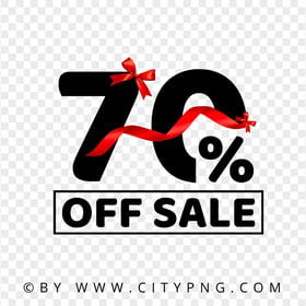 HD 70 Percent Discount Off Sale Logo Sign PNG