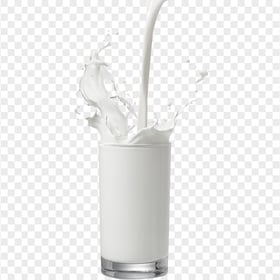 HD Glass Of Milk Cream Splash PNG