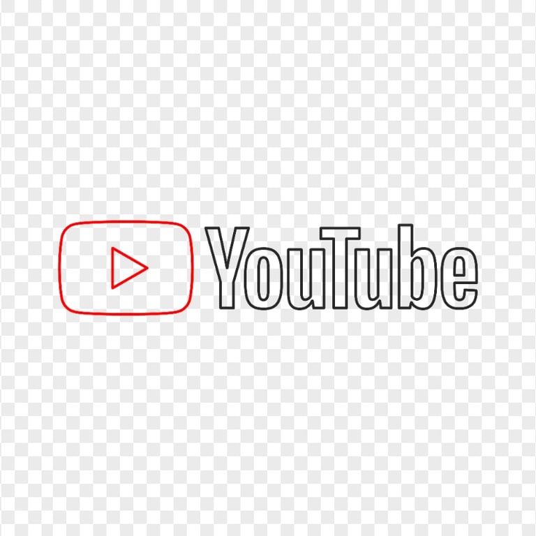 Hd Youtube Yt Red Outline Logo Png | Citypng