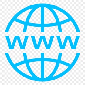 HD Networking Internet www Globe Blue Icon Transparent Background