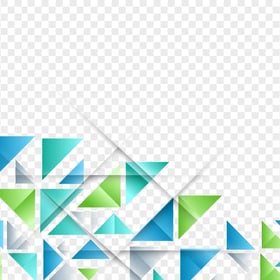 PNG Triangles Geometric Green & Blue Shapes Abstract