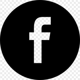 Round Black Facebook Fb Logo Icon Symbol