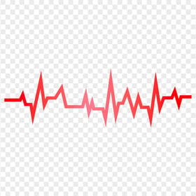 HD Red EKG Heart Rate Monitor Line Transparent PNG