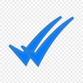 HD WhatsApp Blue Double Tick Check Mark Icon PNG