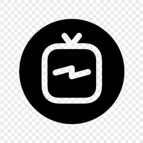 Circle Black IGTV Instagram Tv Logo