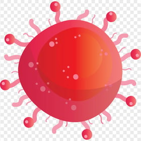Coronavirus Covid 19 Red Icon Illustration Clipart