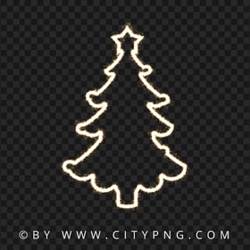 Sparkling Christmas Tree Fireworks HD PNG