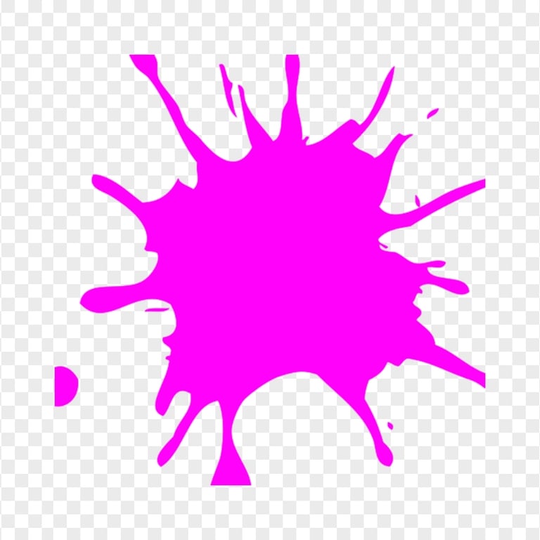 Paintball Pink Splash Splatter PNG Citypng
