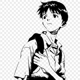 HD Shinji Ikari Drawing Manga Character PNG