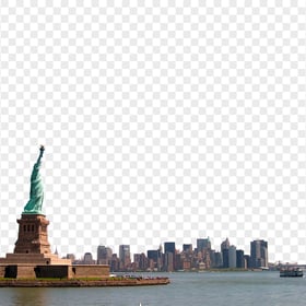 New York City Statue Of Liberty Scenery PNG Image