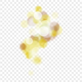 HD Yellow Bokeh Thumbnail Effect Background PNG