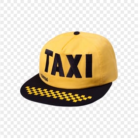 Yellow Taxi Driver Cap Transparent PNG