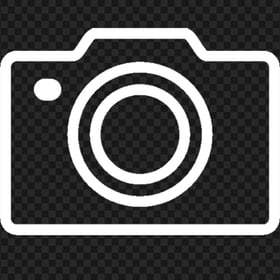 Camera White Icon Transparent Background