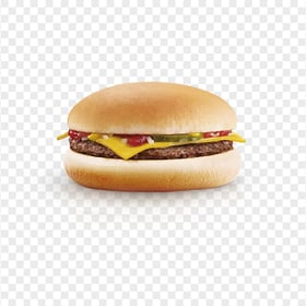 Real Mcdonald's Cheeseburger Beef PNG Image