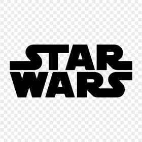 HD Black Star Wars Logo PNG