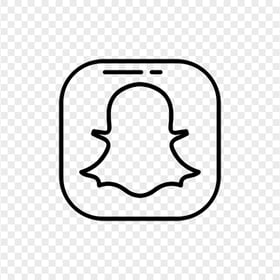 Snapchat Flat Black Logo Icon UI SVG PNG Image
