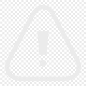 Exclamation Point Alert Triangle Gray Icon Transparent PNG