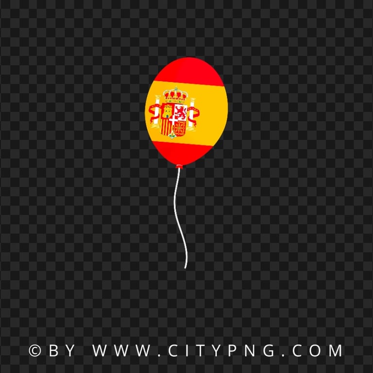 Spain Flag Balloon Transparent PNG