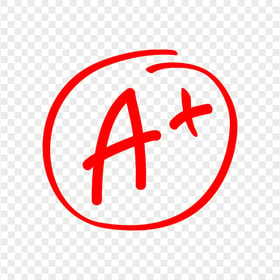A+ Grade Result Hand Drawn PNG Image