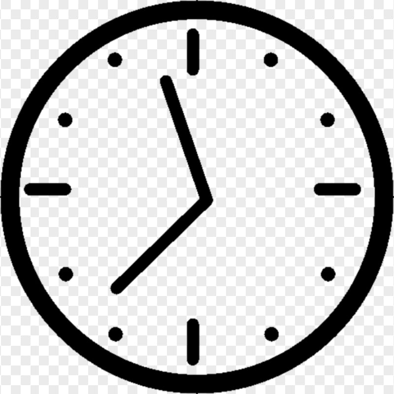 Black Clock Icon Symbol Download PNG Citypng
