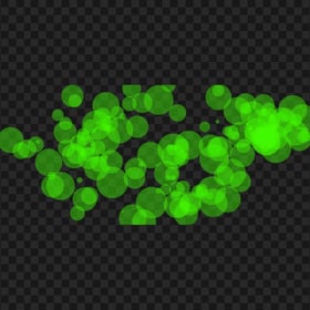 HD Light Green Bokeh Effect PNG