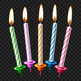Birthday Celebration Cake Candles HD PNG