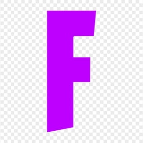 HD Purple F Fortnite Logo Letter PNG