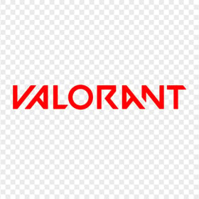 HD Valorant Red Text Logo PNG