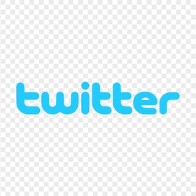 HD Twitter Official Text Logo PNG