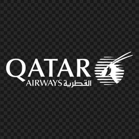 Qatar Airways White Logo HD PNG