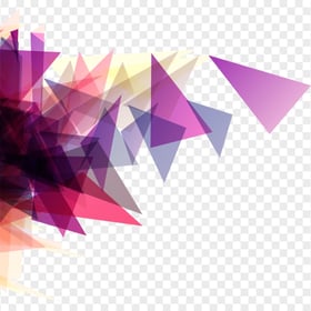 Abstract Art Purple Triangles Transparent PNG