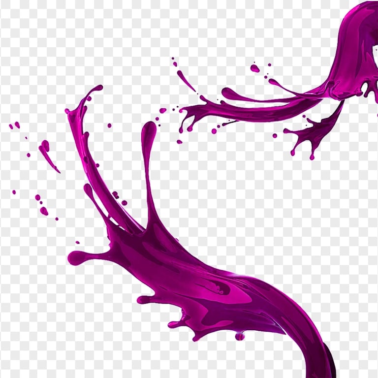 HD Pink Liquid Paint Splatter Splash PNG