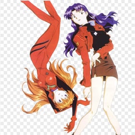 HD Misato Katsuragi And Asuka Langley Characters PNG