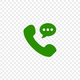 HD Green Connected Phone Icon Transparent PNG