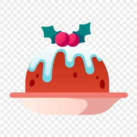 HD Vector Christmas Pudding Cake Transparent PNG