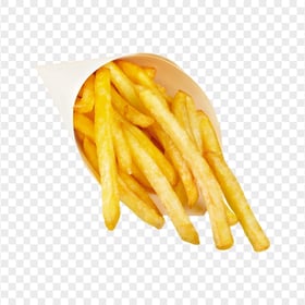 Fast Food French Fries White Paper Cup HD PNG