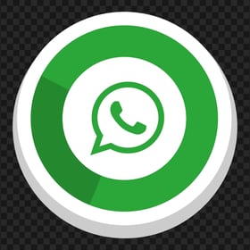 HD 3D Style Round Illustration Whatsapp Wtsp Wa Logo Icon PNG